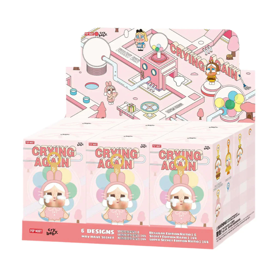 POP MART CRYBABY – Crying Again Series Vinyl Plush Pendant (Blind Box) - Sweeterlook