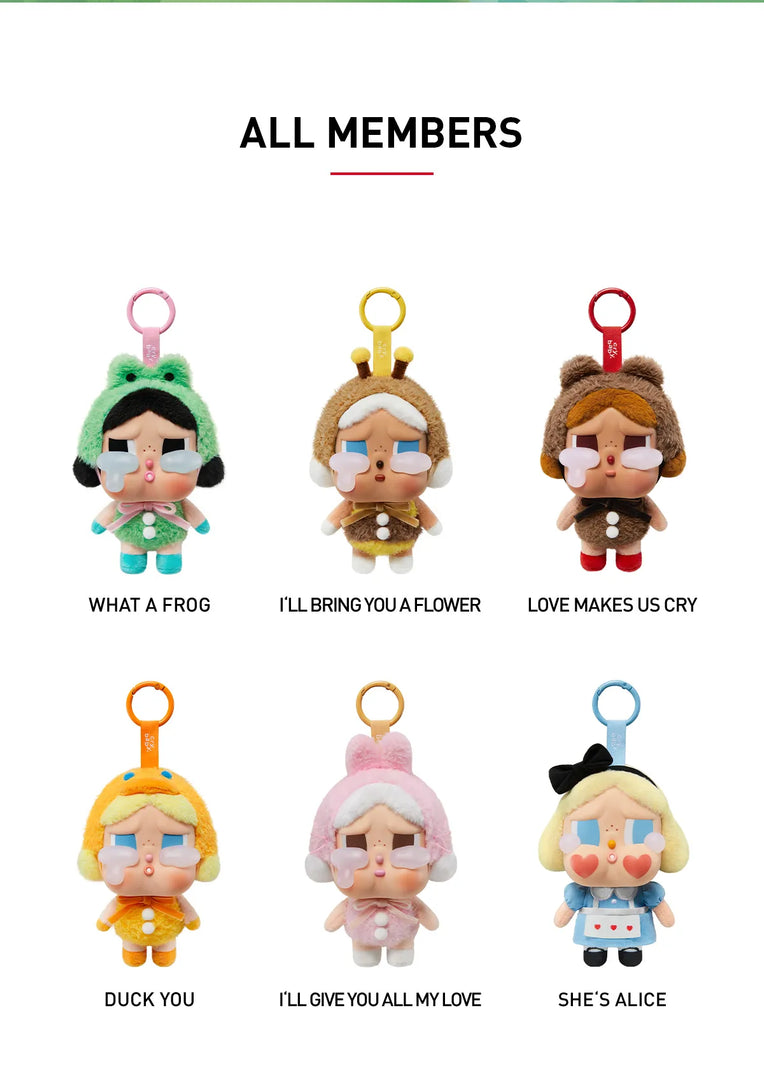 POP MART CRYBABY – Crying Again Series Vinyl Plush Pendant (Blind Box)